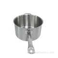 Stainless steel composite bottom cooking pot with handle
